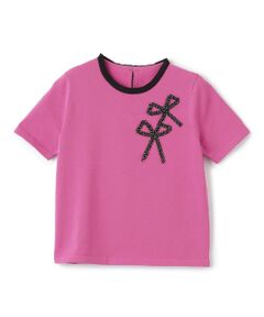 LANVIN COLLECTION / ランバン コレクション ニット・セーター | リボンモチーフパイピングニット