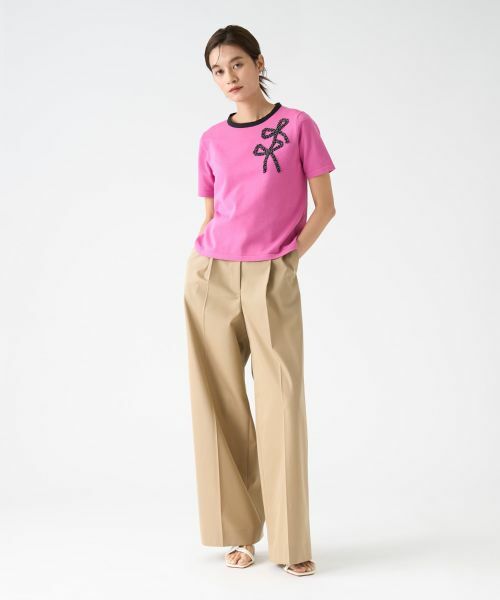 LANVIN COLLECTION / ランバン コレクション ニット・セーター | リボンモチーフパイピングニット | 詳細19