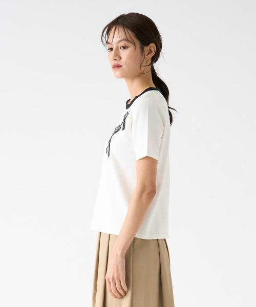 LANVIN COLLECTION / ランバン コレクション ニット・セーター | リボンモチーフパイピングニット | 詳細2