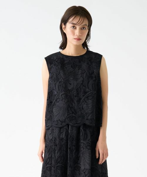 LANVIN COLLECTION / ランバン コレクション ニット・セーター | エンブロイダリードッキングニット | 詳細1