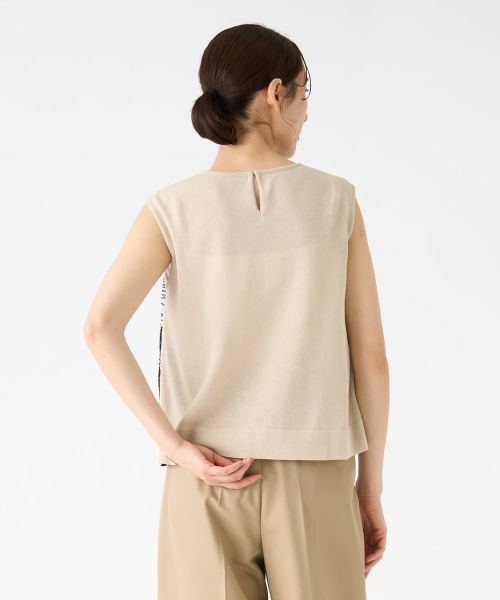 LANVIN COLLECTION / ランバン コレクション ニット・セーター | エンブロイダリードッキングニット | 詳細10