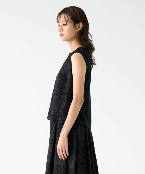 LANVIN COLLECTION / ランバン コレクション ニット・セーター | エンブロイダリードッキングニット | 詳細2