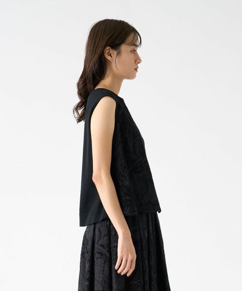 LANVIN COLLECTION / ランバン コレクション ニット・セーター | エンブロイダリードッキングニット | 詳細4