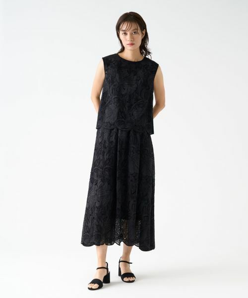 LANVIN COLLECTION / ランバン コレクション ニット・セーター | エンブロイダリードッキングニット | 詳細6