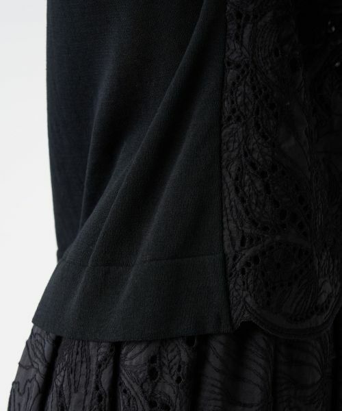 LANVIN COLLECTION / ランバン コレクション ニット・セーター | エンブロイダリードッキングニット | 詳細7
