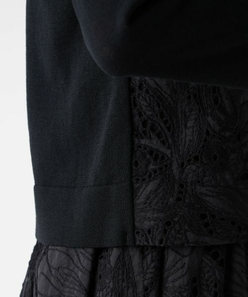 LANVIN COLLECTION / ランバン コレクション ニット・セーター | エンブロイダリードッキングカーディガン | 詳細8