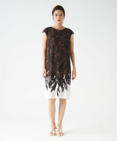 LANVIN COLLECTION / ランバン コレクション ドレス | リーフプリントワンピース | 詳細1