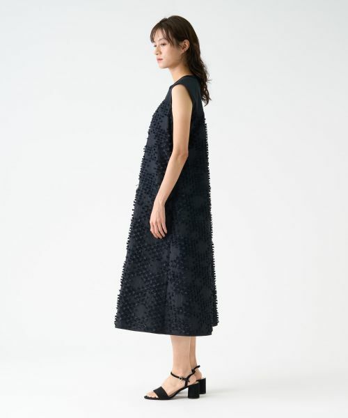 LANVIN COLLECTION / ランバン コレクション ドレス | リボンレリーフジャガードワンピース | 詳細2