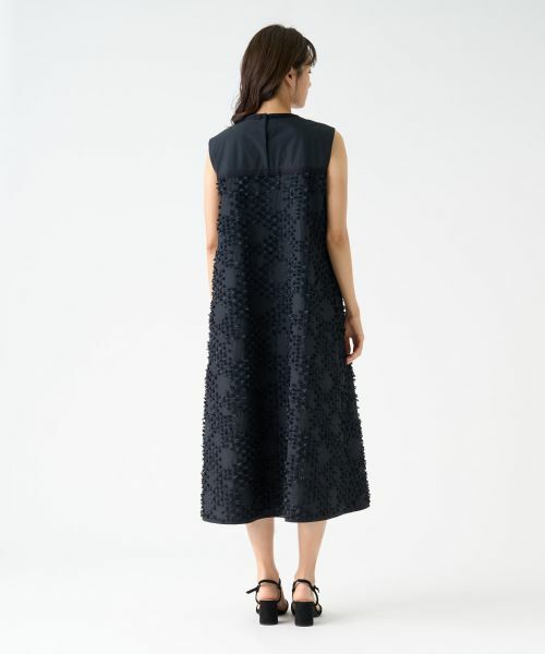 LANVIN COLLECTION / ランバン コレクション ドレス | リボンレリーフジャガードワンピース | 詳細3
