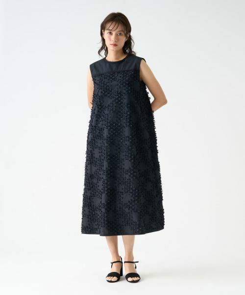 LANVIN COLLECTION / ランバン コレクション ドレス | リボンレリーフジャガードワンピース | 詳細5