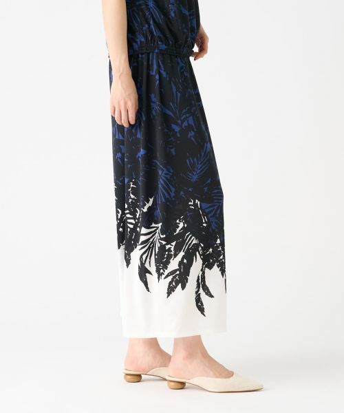 LANVIN COLLECTION / ランバン コレクション その他パンツ | リーフプリントパンツ | 詳細10