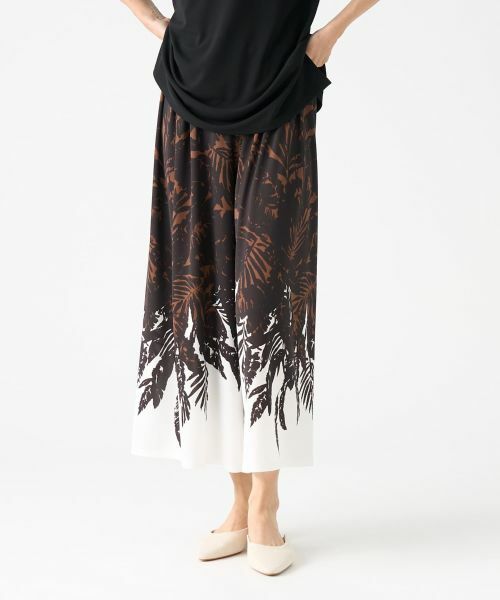 LANVIN COLLECTION / ランバン コレクション その他パンツ | リーフプリントパンツ | 詳細5
