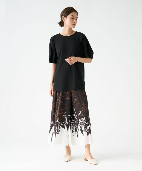 LANVIN COLLECTION / ランバン コレクション その他パンツ | リーフプリントパンツ | 詳細6