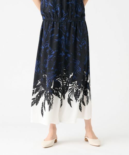 LANVIN COLLECTION / ランバン コレクション その他パンツ | リーフプリントパンツ | 詳細8