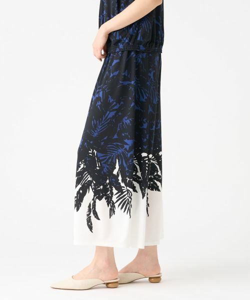 LANVIN COLLECTION / ランバン コレクション その他パンツ | リーフプリントパンツ | 詳細9