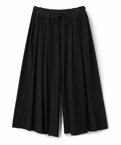 LANVIN COLLECTION / ランバン コレクション その他パンツ | キュプラシルクワイドパンツ(ブラック)