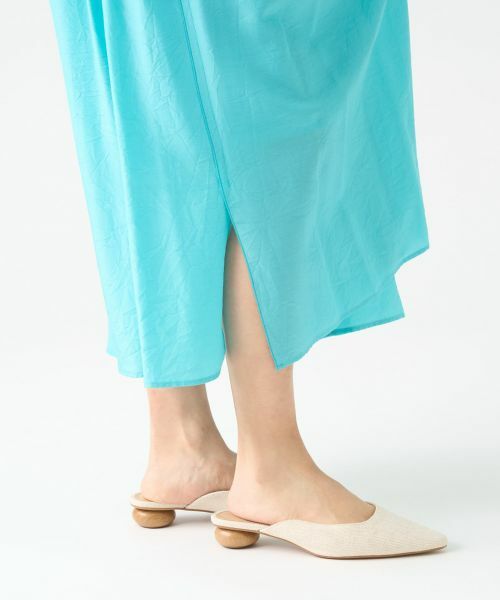 LANVIN COLLECTION / ランバン コレクション その他パンツ | キュプラシルクワイドパンツ | 詳細7