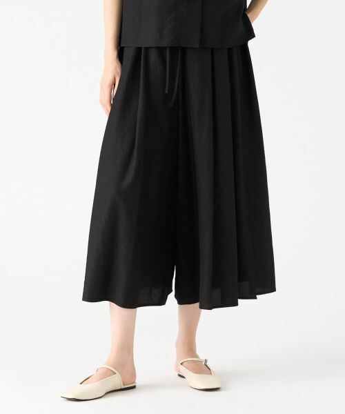 LANVIN COLLECTION / ランバン コレクション その他パンツ | キュプラシルクワイドパンツ | 詳細8