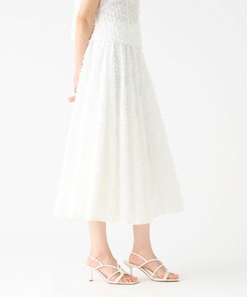 LANVIN COLLECTION / ランバン コレクション ロング・マキシ丈スカート | リボンレリーフジャガードスカート | 詳細11