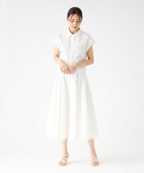 LANVIN COLLECTION / ランバン コレクション ロング・マキシ丈スカート | リボンレリーフジャガードスカート | 詳細13