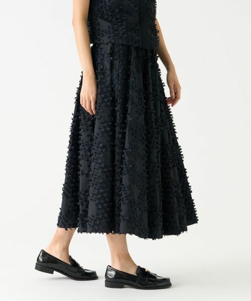 LANVIN COLLECTION / ランバン コレクション ロング・マキシ丈スカート | リボンレリーフジャガードスカート | 詳細4