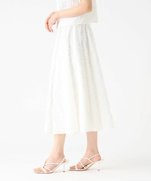 LANVIN COLLECTION / ランバン コレクション ロング・マキシ丈スカート | リボンレリーフジャガードスカート | 詳細9