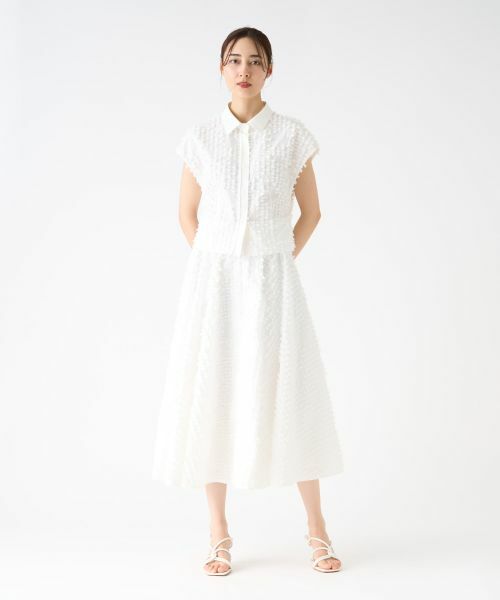 LANVIN COLLECTION / ランバン コレクション シャツ・ブラウス | リボンレリーフジャガードブラウス | 詳細13