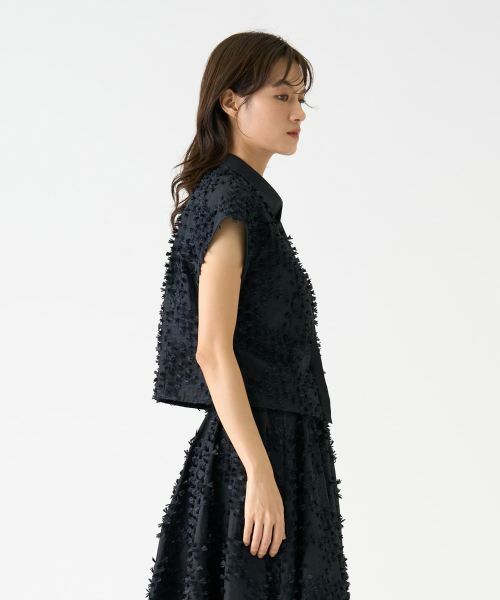 LANVIN COLLECTION / ランバン コレクション シャツ・ブラウス | リボンレリーフジャガードブラウス | 詳細4