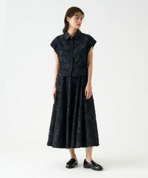 LANVIN COLLECTION / ランバン コレクション シャツ・ブラウス | リボンレリーフジャガードブラウス | 詳細6