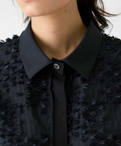LANVIN COLLECTION / ランバン コレクション シャツ・ブラウス | リボンレリーフジャガードブラウス | 詳細7