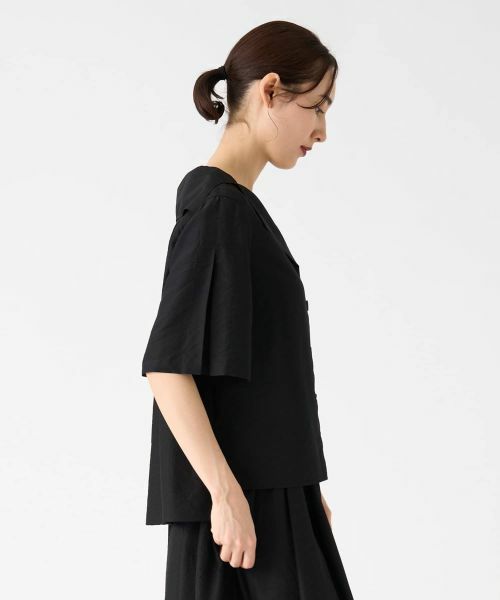 LANVIN COLLECTION / ランバン コレクション シャツ・ブラウス | キュプラシルクセーラーカラーブラウス | 詳細13