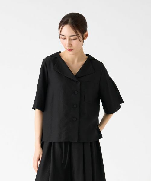 LANVIN COLLECTION / ランバン コレクション シャツ・ブラウス | キュプラシルクセーラーカラーブラウス | 詳細14