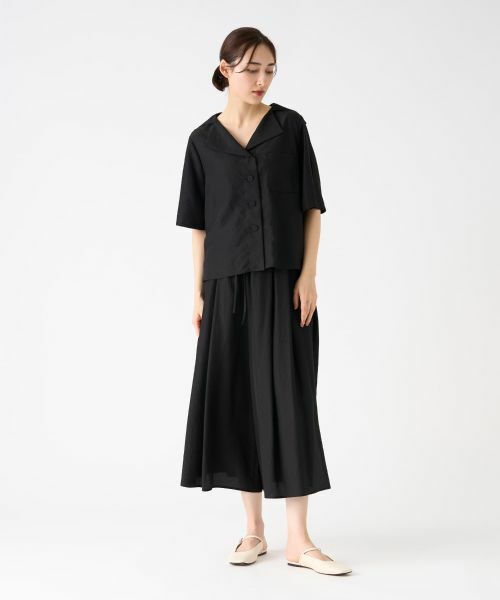 LANVIN COLLECTION / ランバン コレクション シャツ・ブラウス | キュプラシルクセーラーカラーブラウス | 詳細15