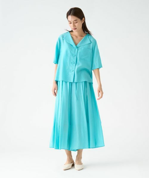 LANVIN COLLECTION / ランバン コレクション シャツ・ブラウス | キュプラシルクセーラーカラーブラウス | 詳細6