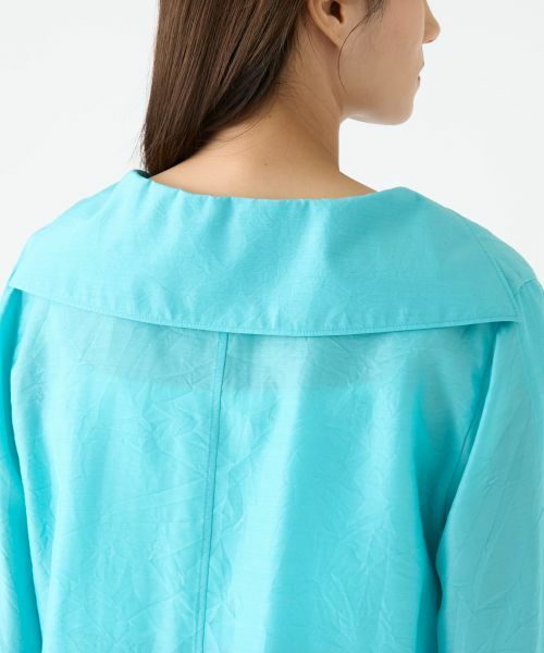 LANVIN COLLECTION / ランバン コレクション シャツ・ブラウス | キュプラシルクセーラーカラーブラウス | 詳細7