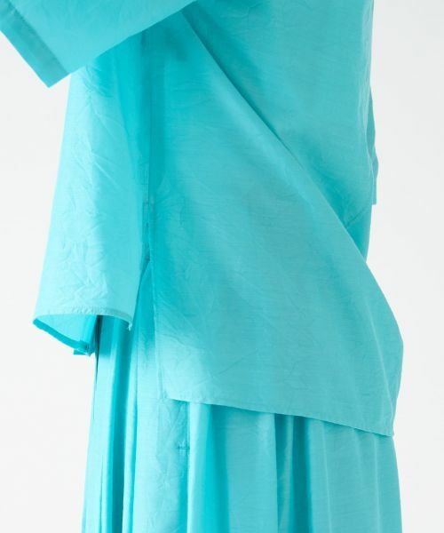 LANVIN COLLECTION / ランバン コレクション シャツ・ブラウス | キュプラシルクセーラーカラーブラウス | 詳細9