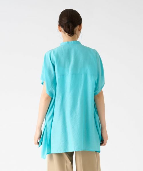 LANVIN COLLECTION / ランバン コレクション シャツ・ブラウス | キュプラシルクスタンドカラーブラウス | 詳細10