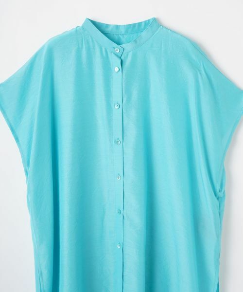 LANVIN COLLECTION / ランバン コレクション シャツ・ブラウス | キュプラシルクスタンドカラーブラウス | 詳細15