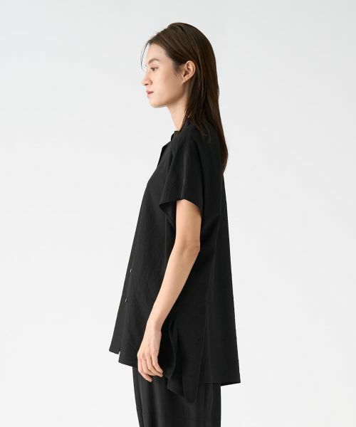 LANVIN COLLECTION / ランバン コレクション シャツ・ブラウス | キュプラシルクスタンドカラーブラウス | 詳細2