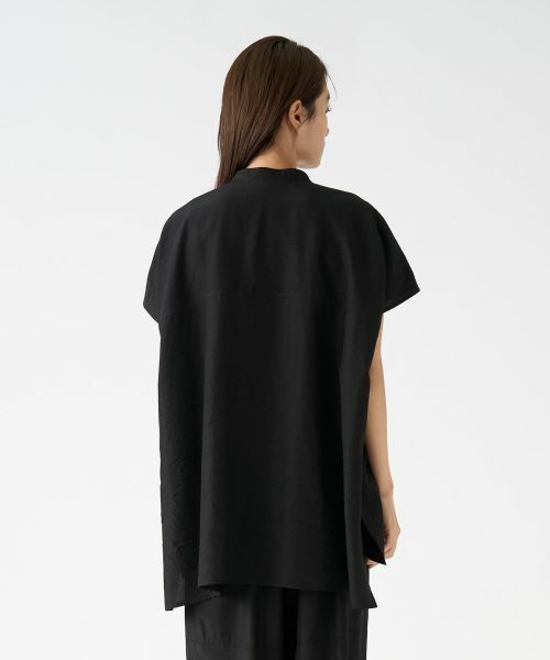 LANVIN COLLECTION / ランバン コレクション シャツ・ブラウス | キュプラシルクスタンドカラーブラウス | 詳細3