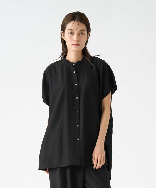 LANVIN COLLECTION / ランバン コレクション シャツ・ブラウス | キュプラシルクスタンドカラーブラウス | 詳細5