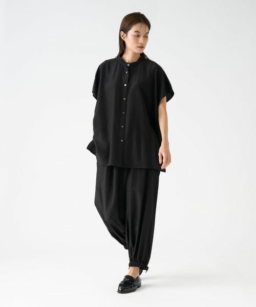 LANVIN COLLECTION / ランバン コレクション シャツ・ブラウス | キュプラシルクスタンドカラーブラウス | 詳細6