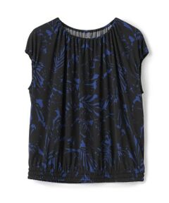 LANVIN COLLECTION / ランバン コレクション カットソー | リーフプリントカットソー