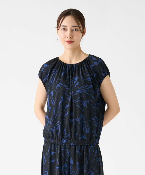 LANVIN COLLECTION / ランバン コレクション カットソー | リーフプリントカットソー | 詳細1