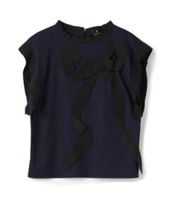 LANVIN COLLECTION / ランバン コレクション カットソー | グログランリボンカットソー
