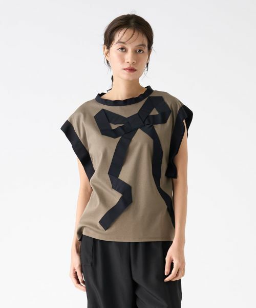 LANVIN COLLECTION / ランバン コレクション カットソー | グログランリボンカットソー | 詳細14