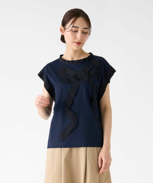 LANVIN COLLECTION / ランバン コレクション カットソー | グログランリボンカットソー | 詳細16