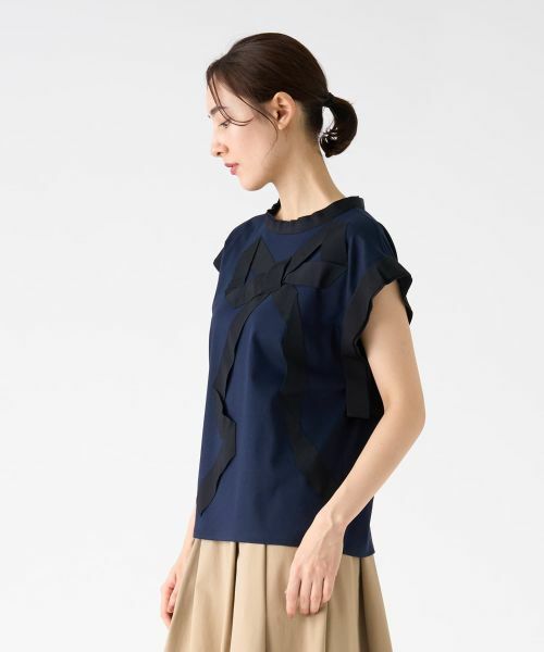 LANVIN COLLECTION / ランバン コレクション カットソー | グログランリボンカットソー | 詳細17