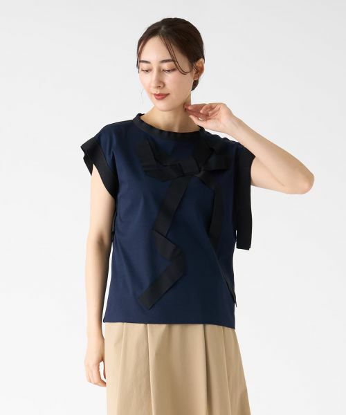 LANVIN COLLECTION / ランバン コレクション カットソー | グログランリボンカットソー | 詳細20