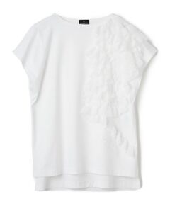 LANVIN COLLECTION / ランバン コレクション カットソー | シフォンテープカットソー